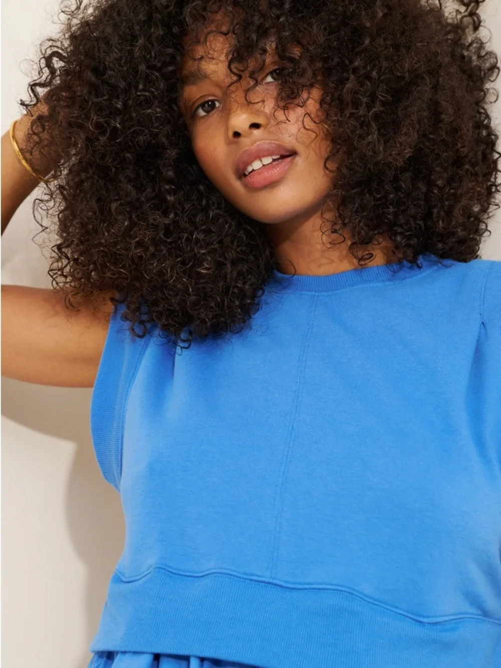 Blue Sleeveless Mini Dress - Casual Layered Fit